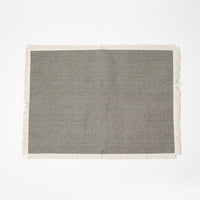 مفرش سفرة بنسيج ناعم الوان ترابية - (طقم قطعتين)