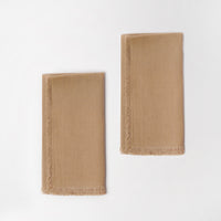 منديل سفرة سادة الوان صحراوية - (طقم قطعتين)