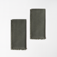 منديل سفرة سادة الوان ترابية - (طقم قطعتين)