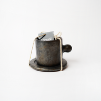 كوب قهوة لونج بي مع صحن