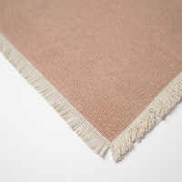 مفرش سفرة بنسيج ناعم الوان ترابية - (طقم قطعتين)