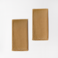 منديل سفرة سادة الوان ناتشورال - (طقم قطعتين)