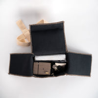 مبخرالسفر المايكرو الآمن - خشب مقلّم (كروس بونز)