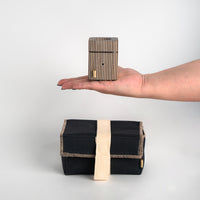 مبخرالسفر المايكرو الآمن - خشب مقلّم (كروس بونز)