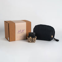Micro Travel Set - black wood mubkhar - pearl gold Dantelle