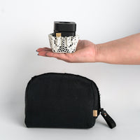 Micro Travel Set - black wood Mubkhar - Off-White Dantelle