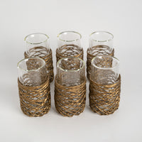 Set/6 String Double Tea Glass Matt