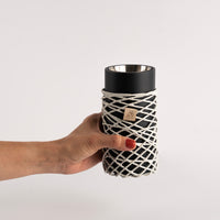 مطفي مبخر أسود دائري سترنج