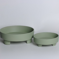 TRAY ROUND GREEN
