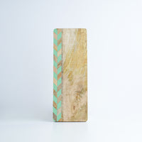 Serving board with green enamel