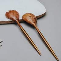 أدوات التقديم الأنيقة – باللون الذهبي