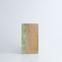 Serving board with green enamel