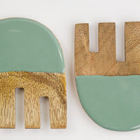 wooden mixing utensils