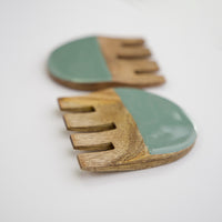 wooden mixing utensils