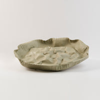 صحن تقديم مجعد معدنى,خشن -بألوان مختلفة