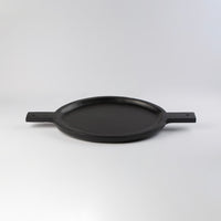 Oval wood serving plate