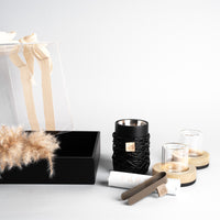 BLACK MINI MUBKHAR WITH ESPRESSO CUPS