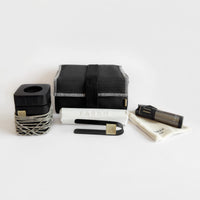 مبخر السفر المايكرو الآمن - بالخشب الأسود وسترنج دست