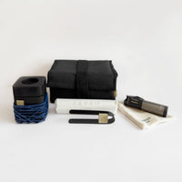 مبخر السفر المايكرو الآمن - بالخشب الأسود وسترنج كحلي