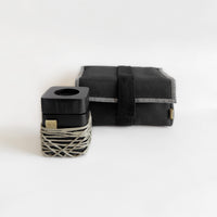 مبخر السفر المايكرو الآمن - بالخشب الأسود وسترنج دست