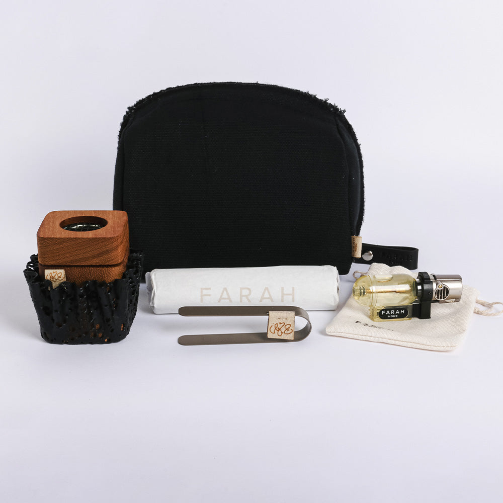 Micro Travel Set - Dantelle Black Teak Wood