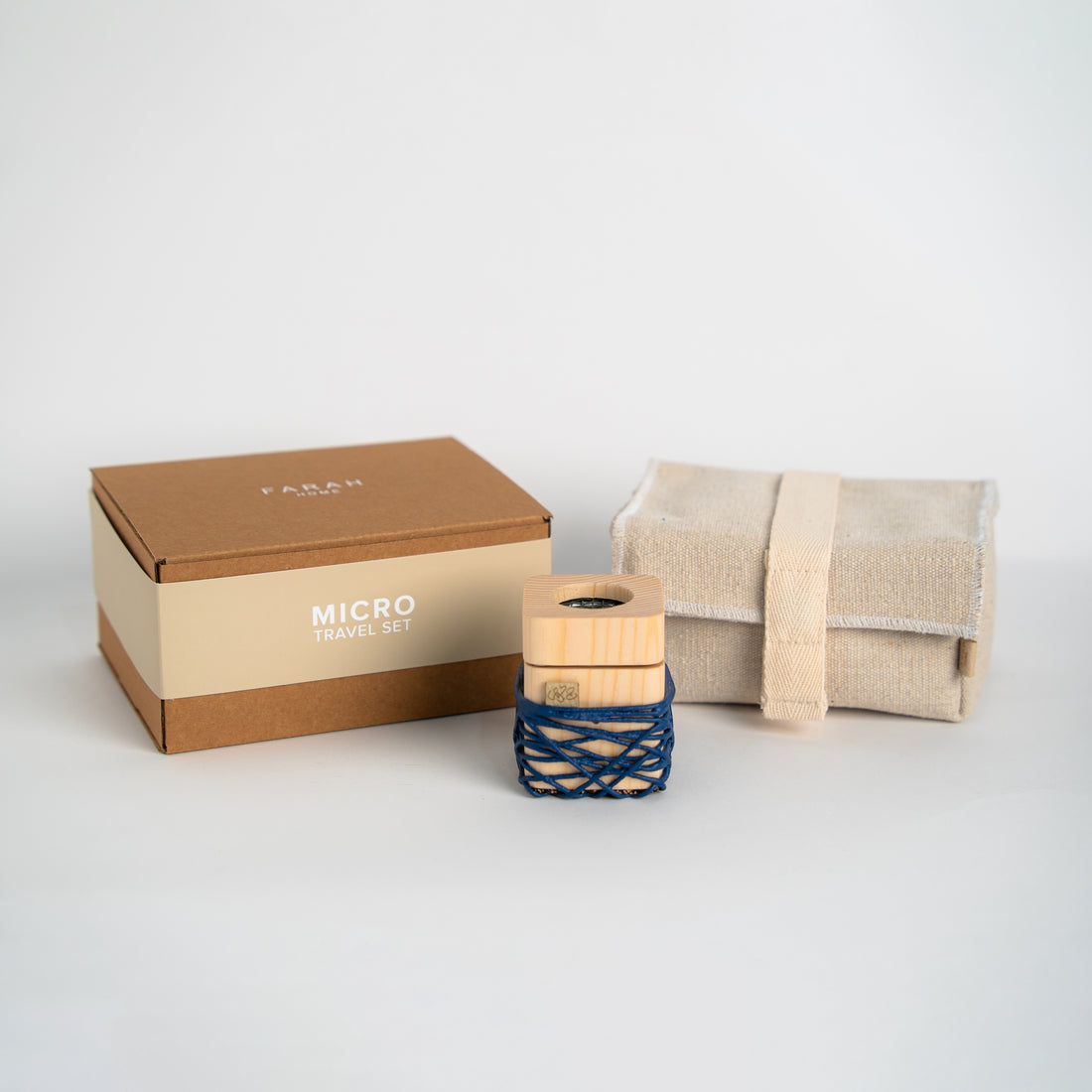 Micro Travel Set - String Navy Blue