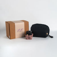 Micro Travel Set - Dantelle Pure Black- Dusty Pink