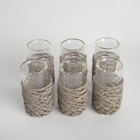 Set/6 String Double Tea Glass Matt