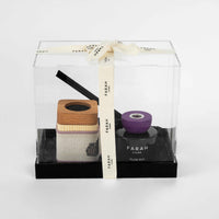 Plum Silk Linen Mobkhar Gift Set