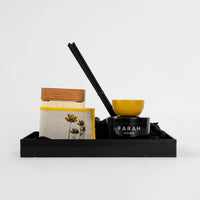 Mustard Suede Linen Mobkhar Gift Set