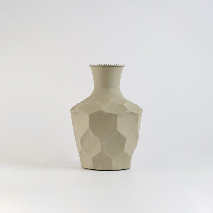 Metal Vase Beehive Design