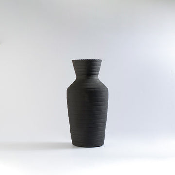 Large metal spiral vase TEX