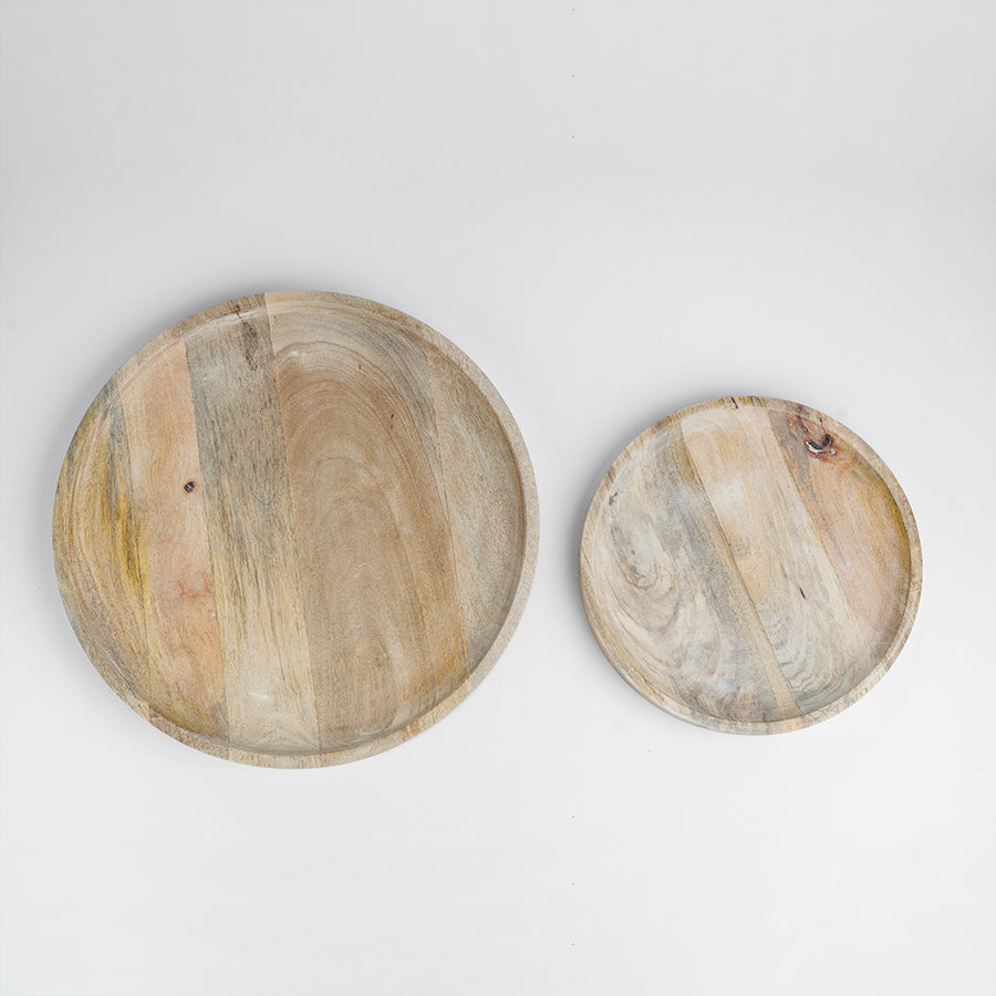 Round Serving Plates Set of 2 Pieces