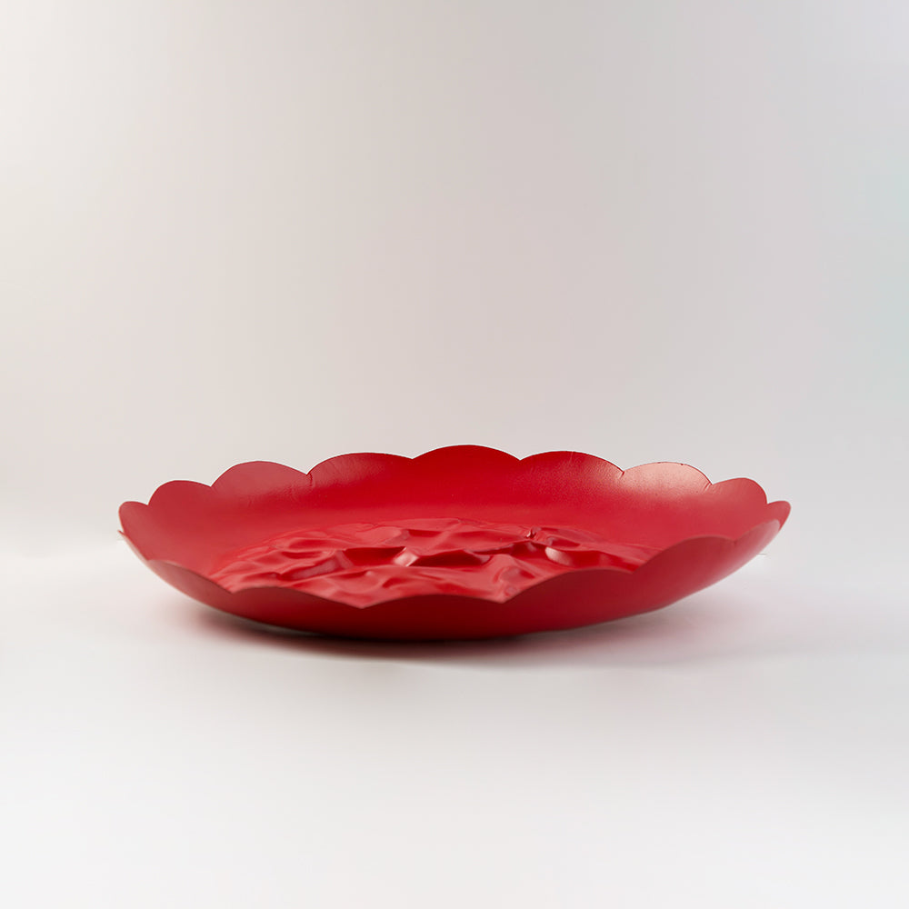 Large round metal bowl