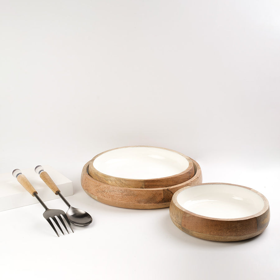 Gift Set Wooden Bowls and Serving Spoons
