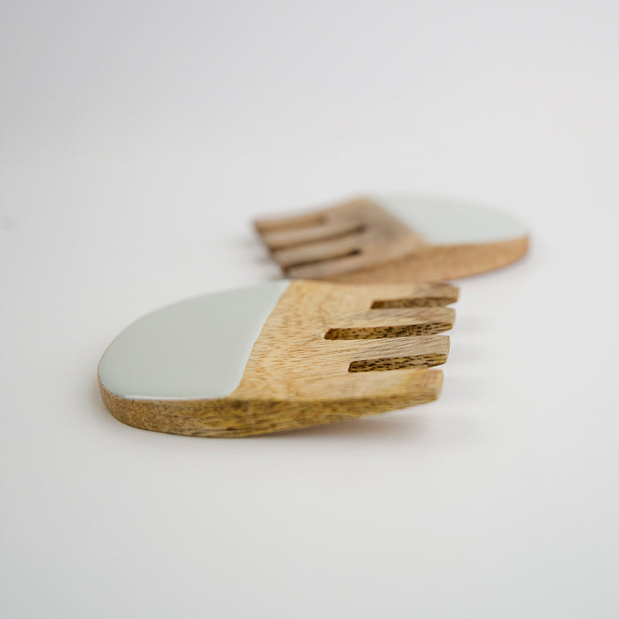 wooden mixing utensils