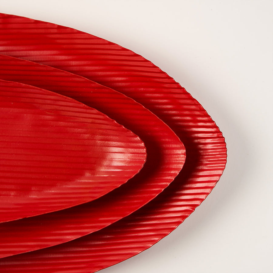 Small metal serving tray