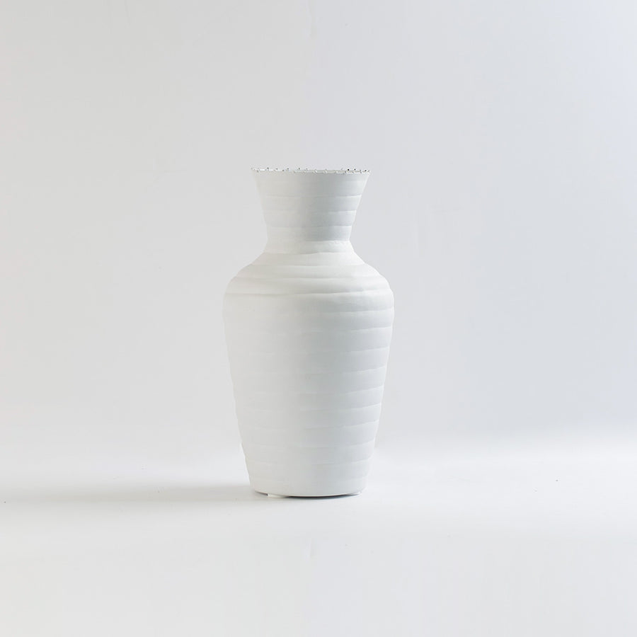 Medium size metal spiral vase