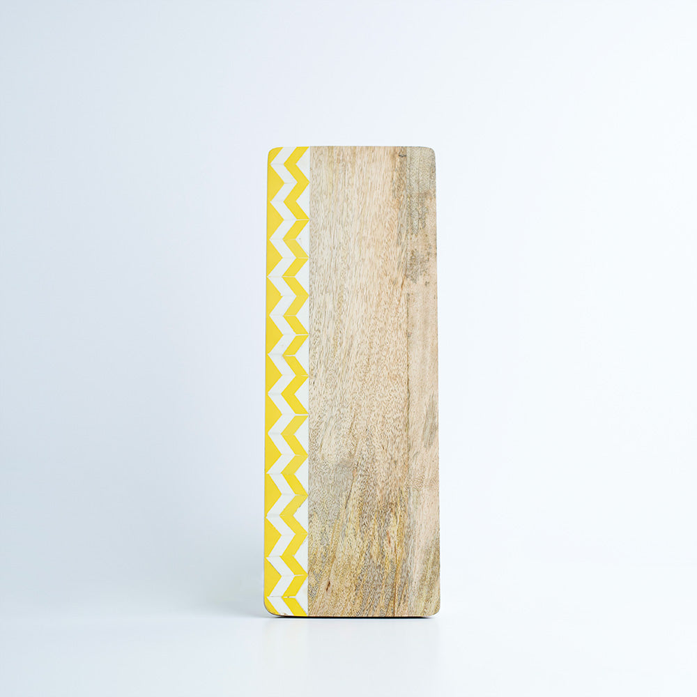 Serving board - yellow enamel