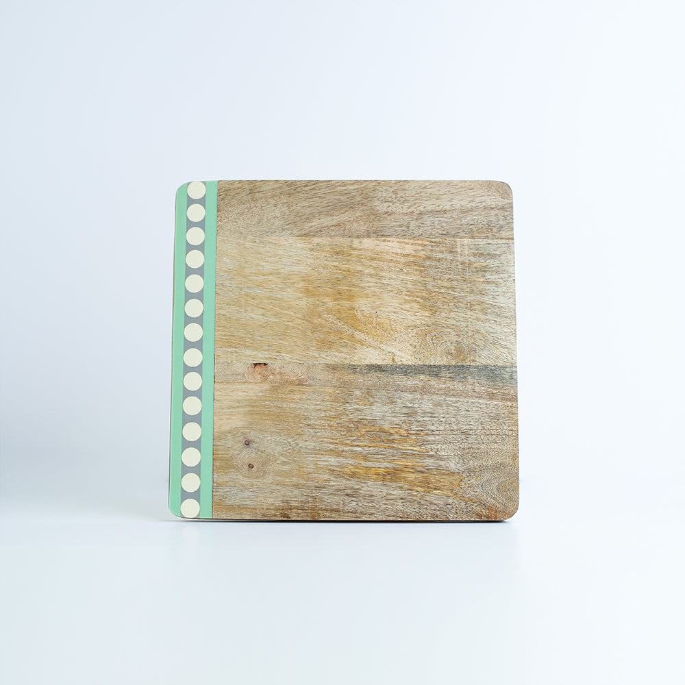 Serving board green enamel