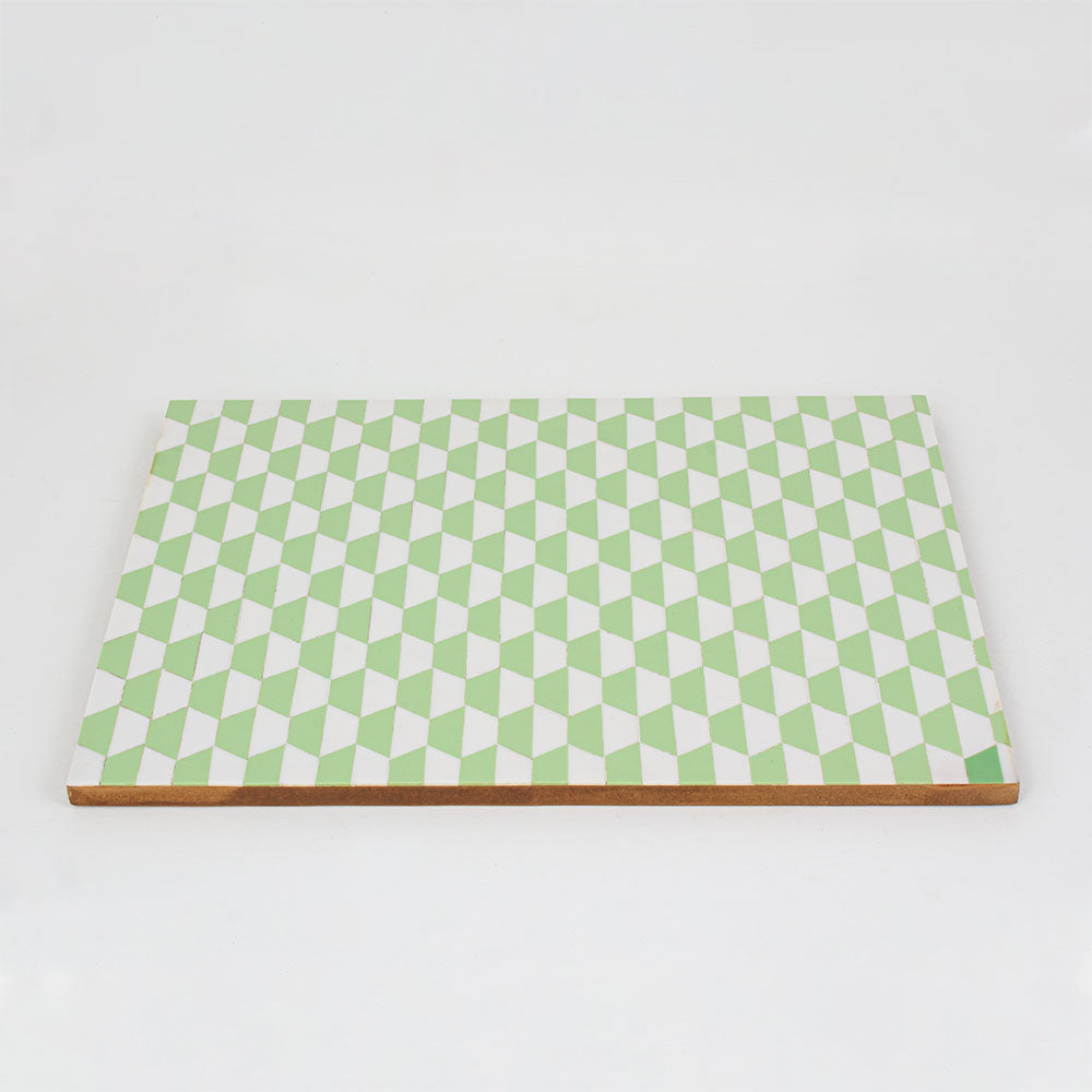 Rectangle serving platter