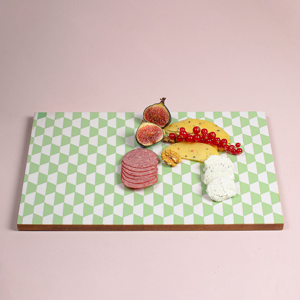 Rectangle serving platter